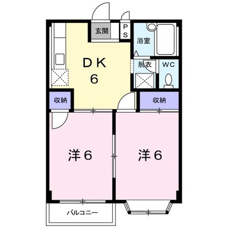 アプリコットＢの物件間取画像